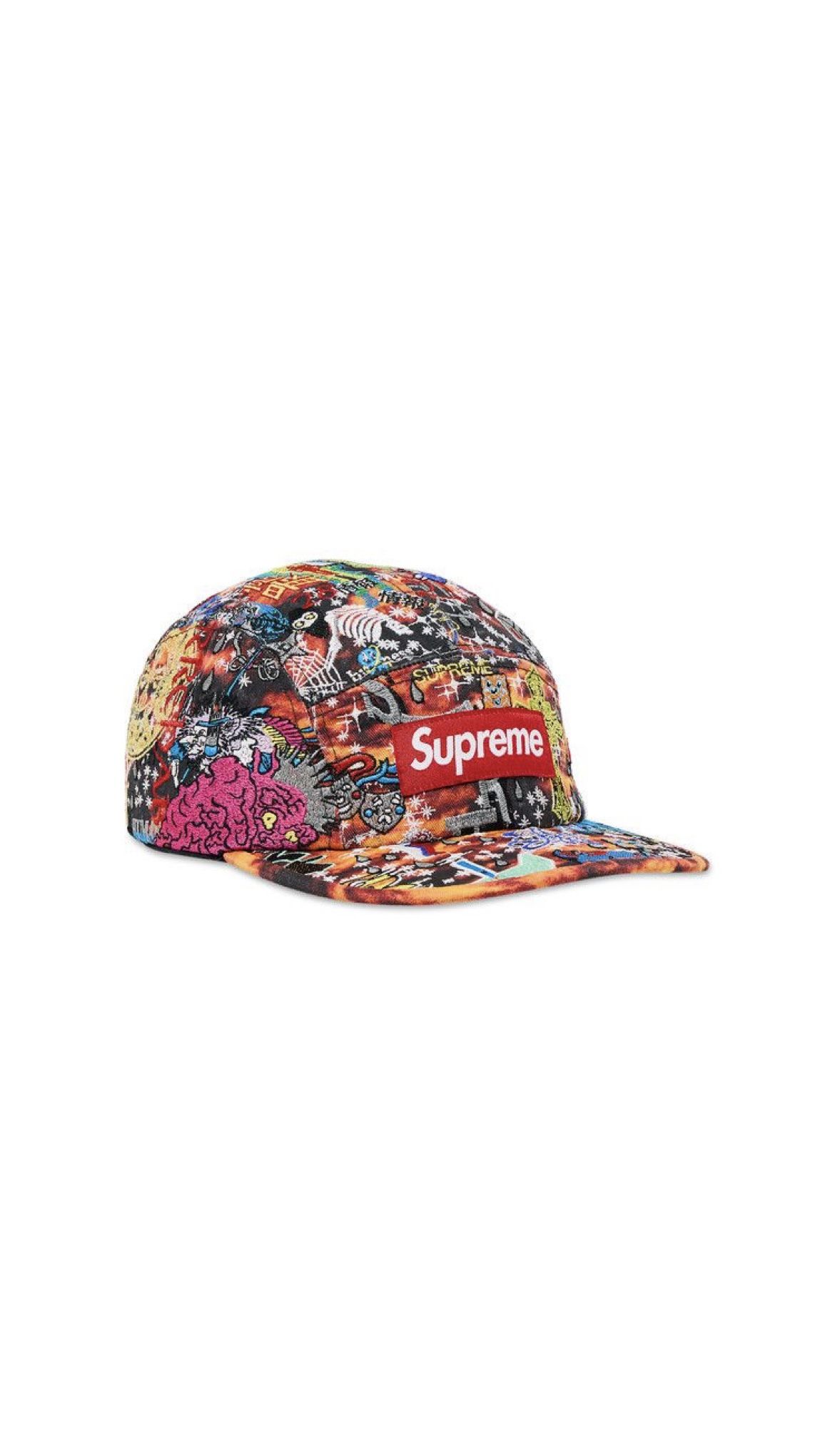 Supreme x AOI embroidered camp cap