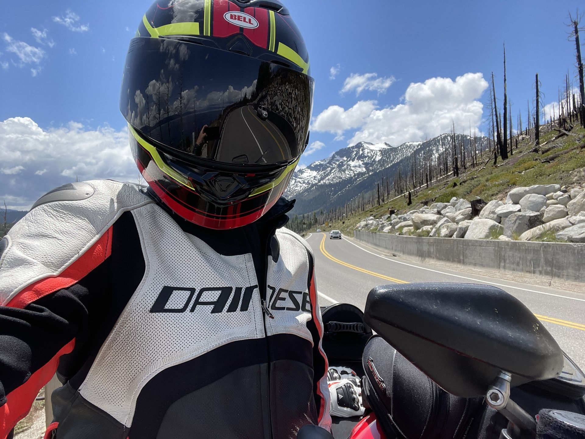 Bell Race Star 1 (RS-1) Speed, SNELL, Hi-Viz. includes dark smoke shield. Photochromatic shield Available. Medium