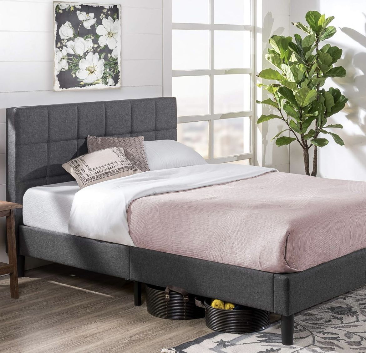 Zinus Upholstered Bed Frame