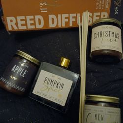 Soy And Sass Candles And Reed Diffuser 
