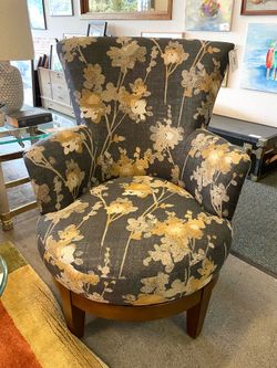Upholstered Swivel Accent Chair