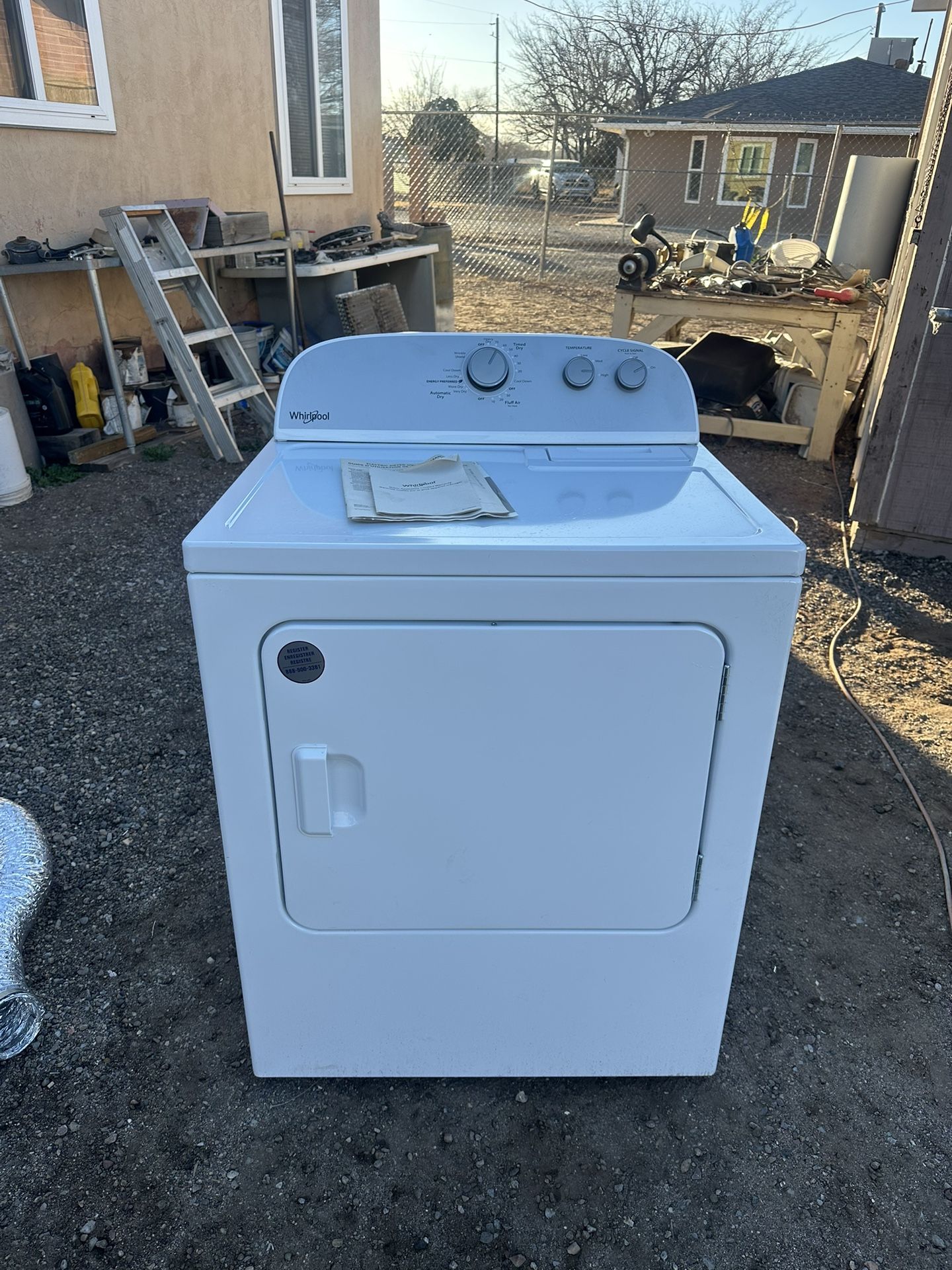 Whirlpool White Electric 220 Plug Dryer For Sale $125 Or Best Offer