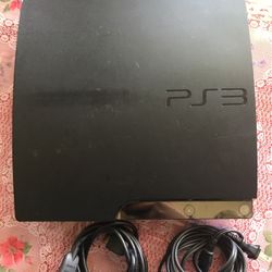 Ps3 Console And Wires No Controller