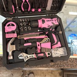 Pink Tool Set Kit 