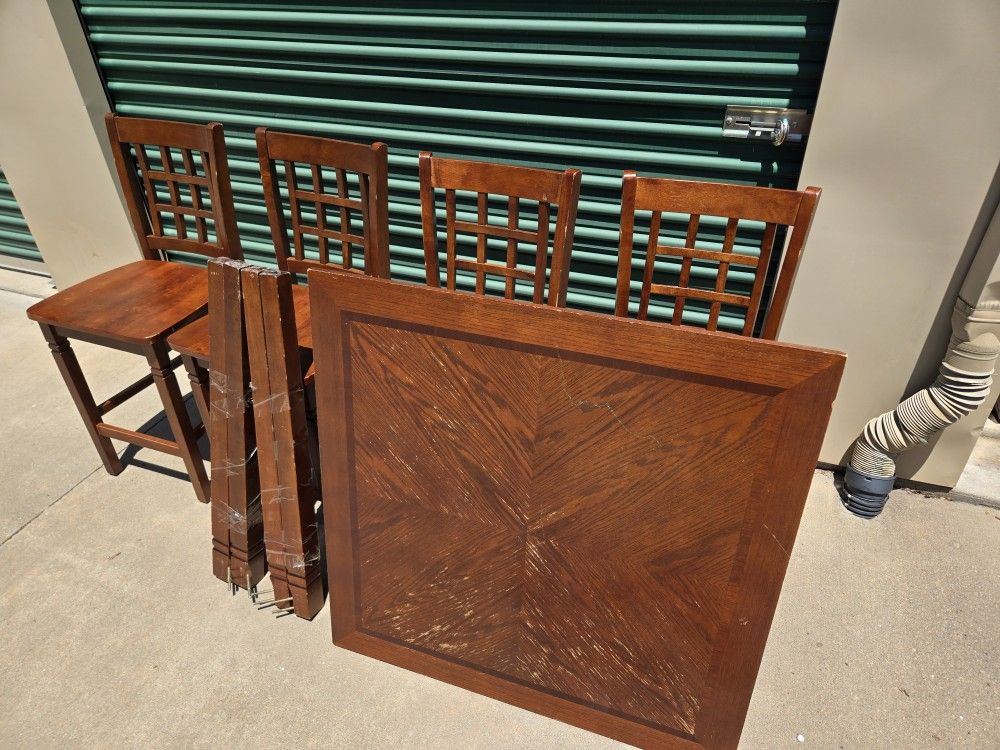 Dining room table and chairs