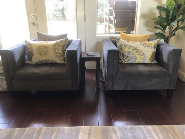 2 Gently Used Z Gallerie Grey Chairs For In Fresno Ca Offerup 2 Gently Used Z Gallerie Grey Chairs