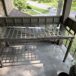 Indoor / Outdoor Glass Top Table