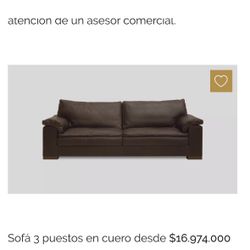      Zientte  !! Sofá /couch Leather!! 