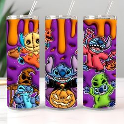 20oz Stitch Halloween Tumblers👻🤎