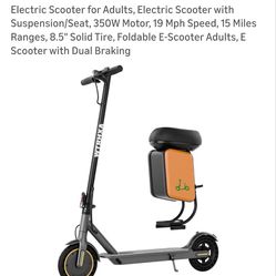 electric scooter with detachable seat and app control