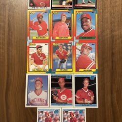 80s-90s Cincinnati Reds Baseball cards