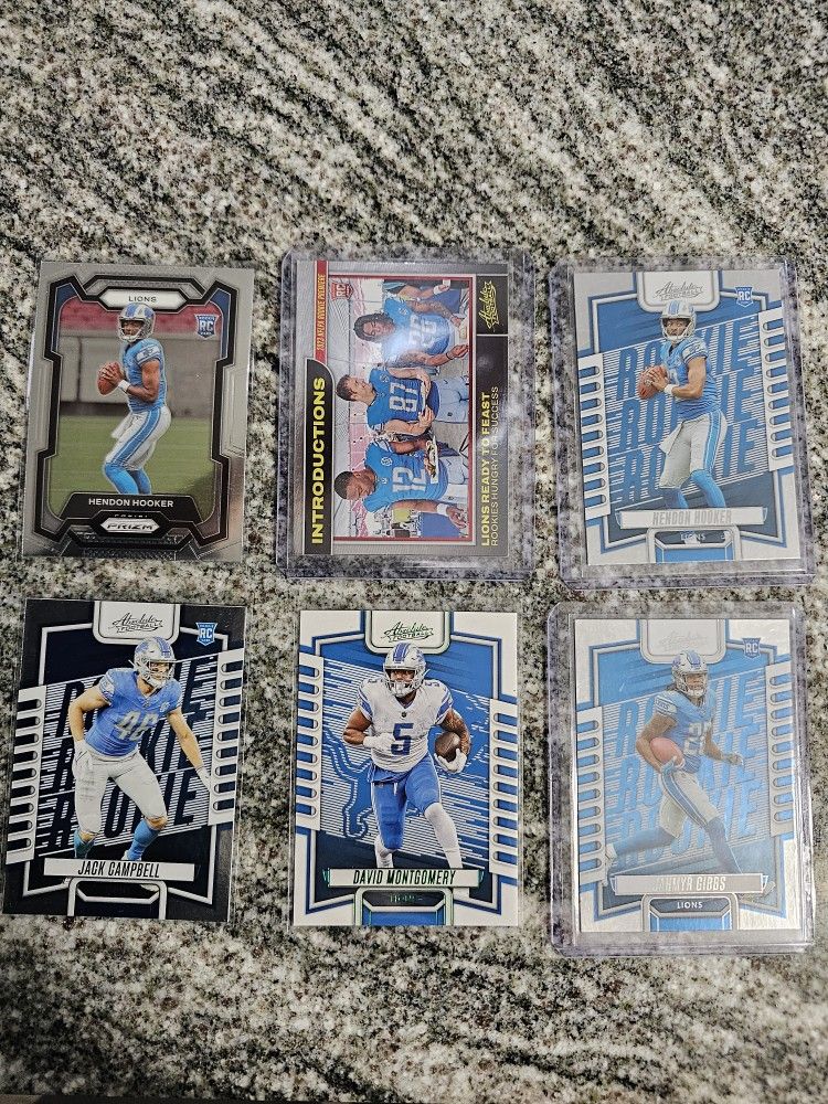 Detroit Lions Lot - Rookie - Green Parallel -