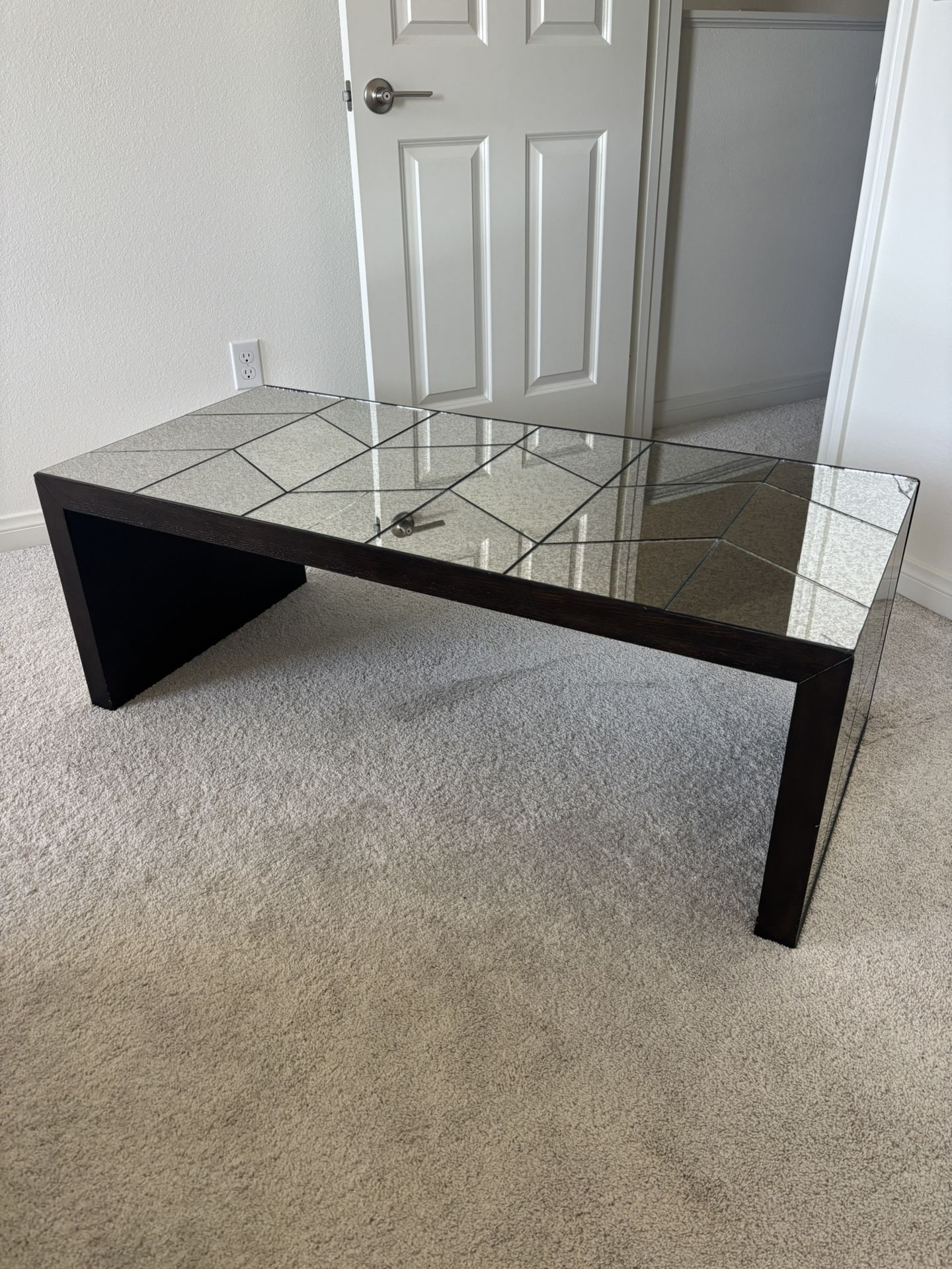 West Elm Herringbone Mirror Coffee Table