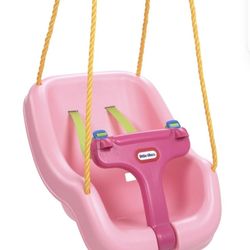 Little Tikes 2-in-1 Snug 'n Secure Swing, Pink - Kids Outdoor Backyard Swing

 ‼️PRICE FIRM‼️