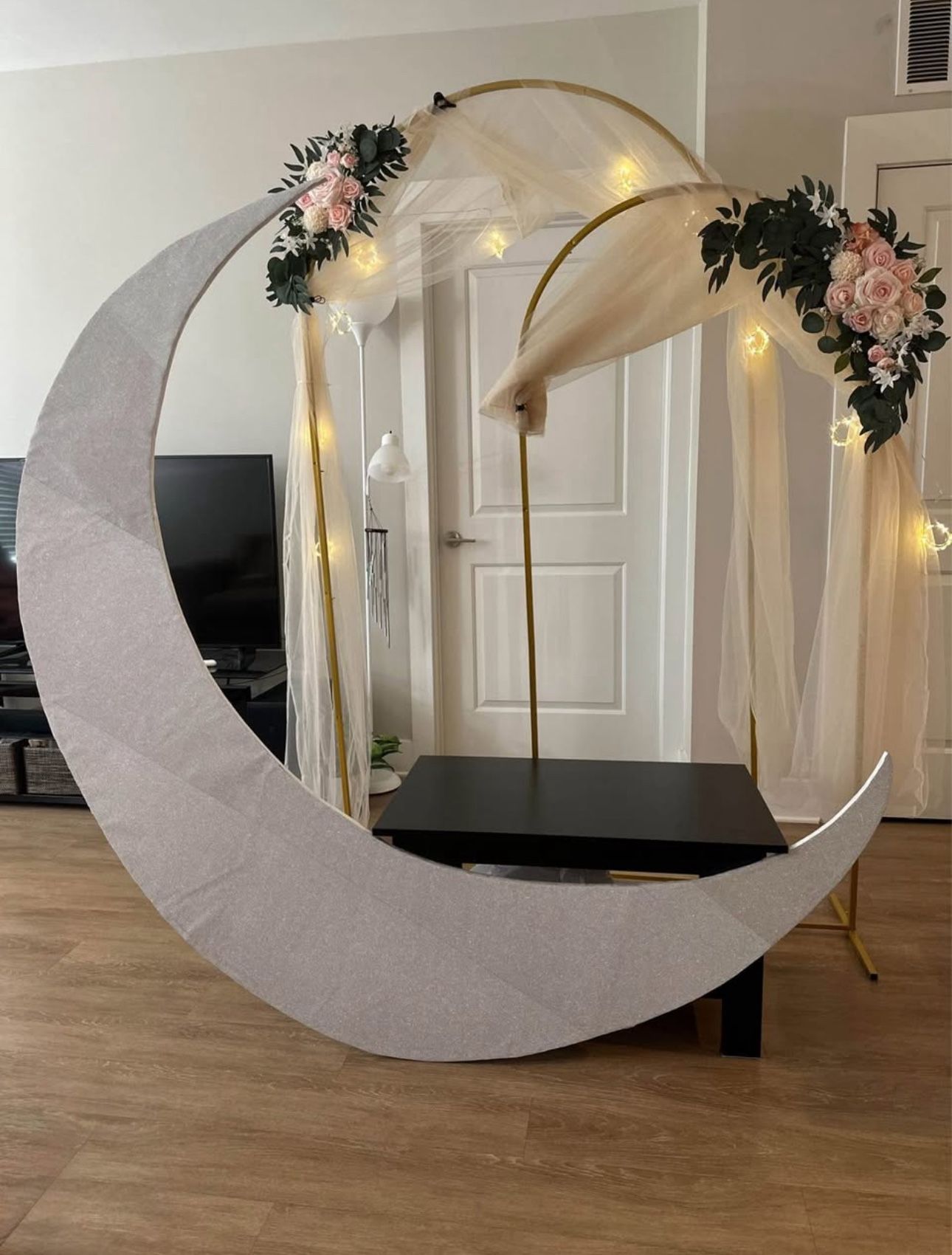 6ft Moon Backdrop for Events