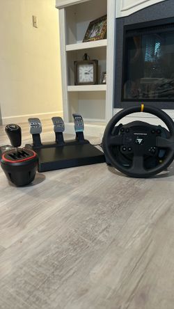 thrust master TX RW gaming race wheel + six speed shifter