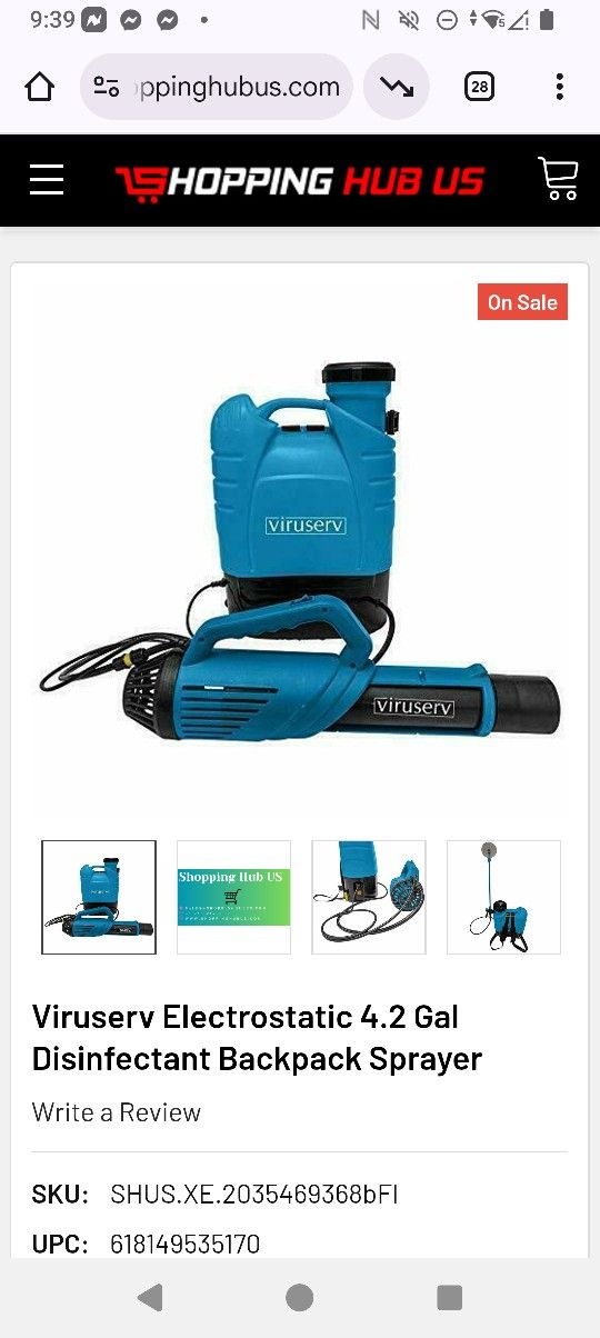 Electrostatic Backpack Sprayer