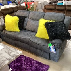 Sofa Loveseat Available For Purchase Now $1199 Color Black And Gray