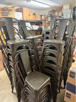 63 Used metal restaurant chairs… $8 ea.