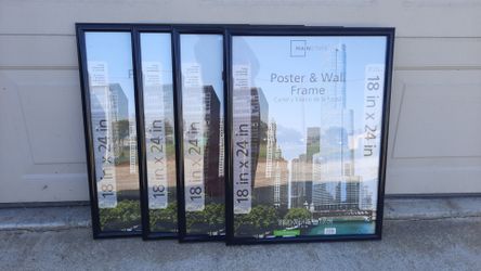 Four 18" x 24" Poster Frames