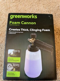 Greenworks Premium Foam Cannon Brand New