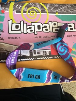 1 Lollapalooza 2026 Friday GA SINGLE DAY ticket