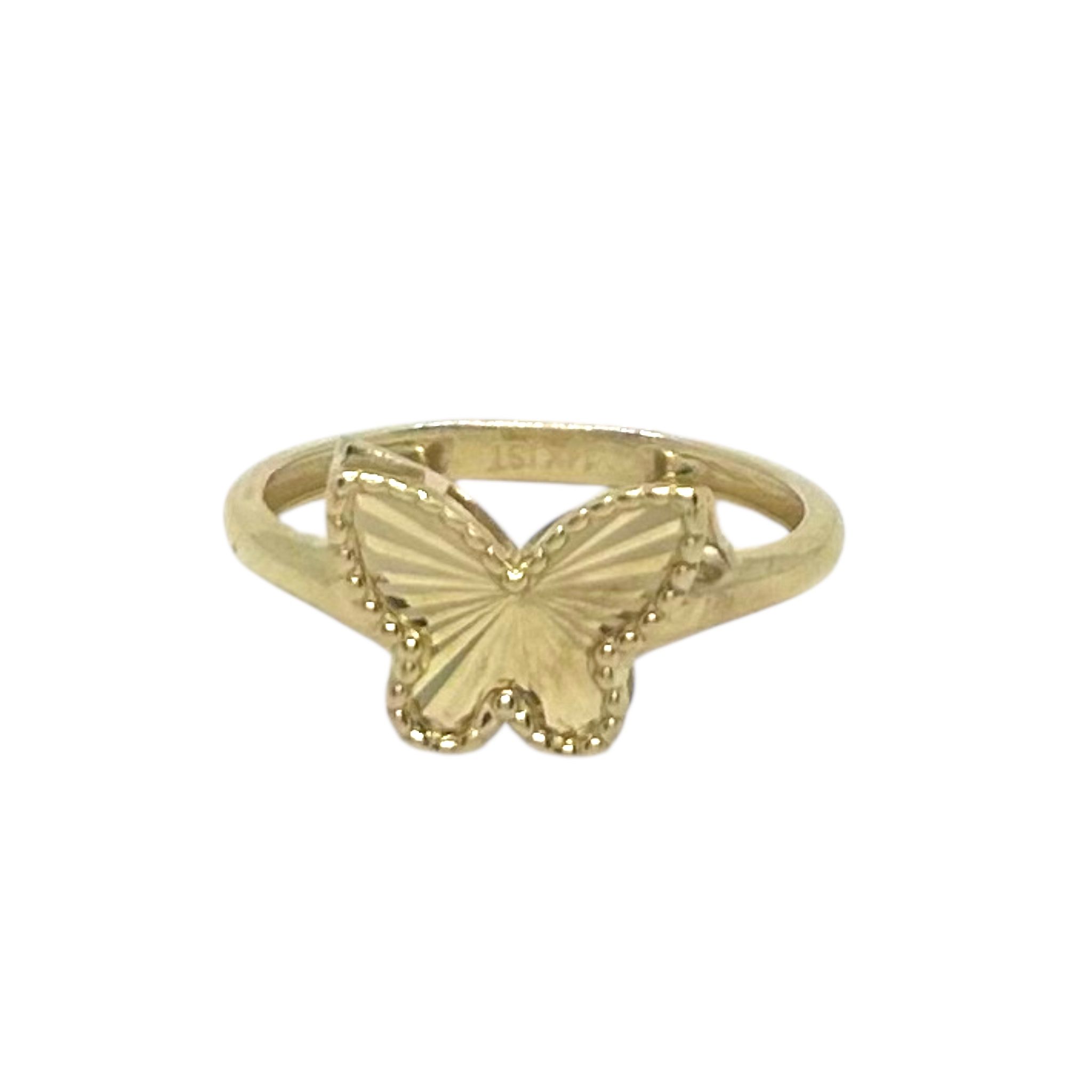 Ring yellow Gold 14k. Butterfly