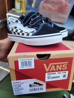 Toddler Old Skool V Checkerboard Shoe sz 7