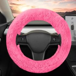 Furry Steering Wheel Cover New Universal Fit