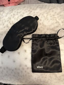 Blissy Silk Eye Mask Black