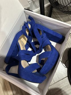 Dreampairs High Heel Size 6 Women’s Royal blue 
