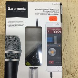 Saramonic Smartrig II XLR Microphone & 6.3mm Guitar Adapter with Phantom Power Preamp Amplifier for iPhone 8 8 Plus 7 7 Plus 6 iPad iPod, Android Smar