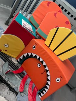 Kids Foam Climbing Play Set – Dinosaur Theme Soft Play Blocks