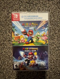New never opened Nintendo Switch Mario + Rabbids full game download