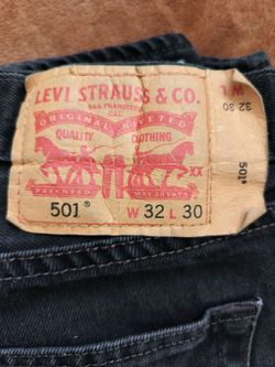 Levi 501 Black jeans W32 L30