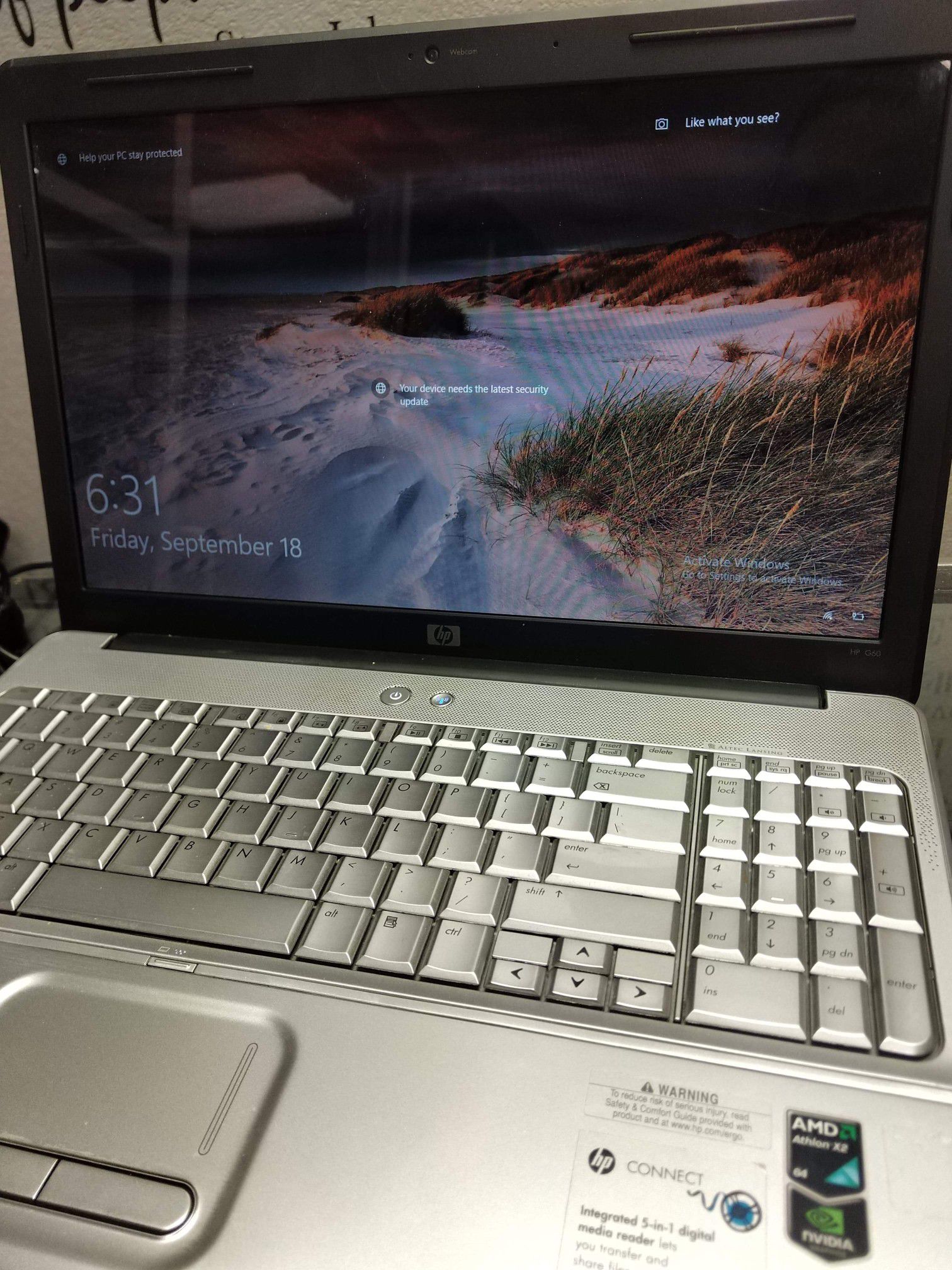 Hp 15 inch Windows 10 laptop