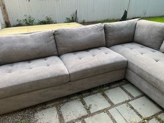 Large Gray Sectional Couch – $450 OBO
