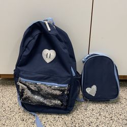 School Bag With Lunch Box
