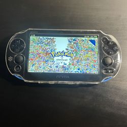 Black Blue PS Vita 2000 modded find yes pokémon 