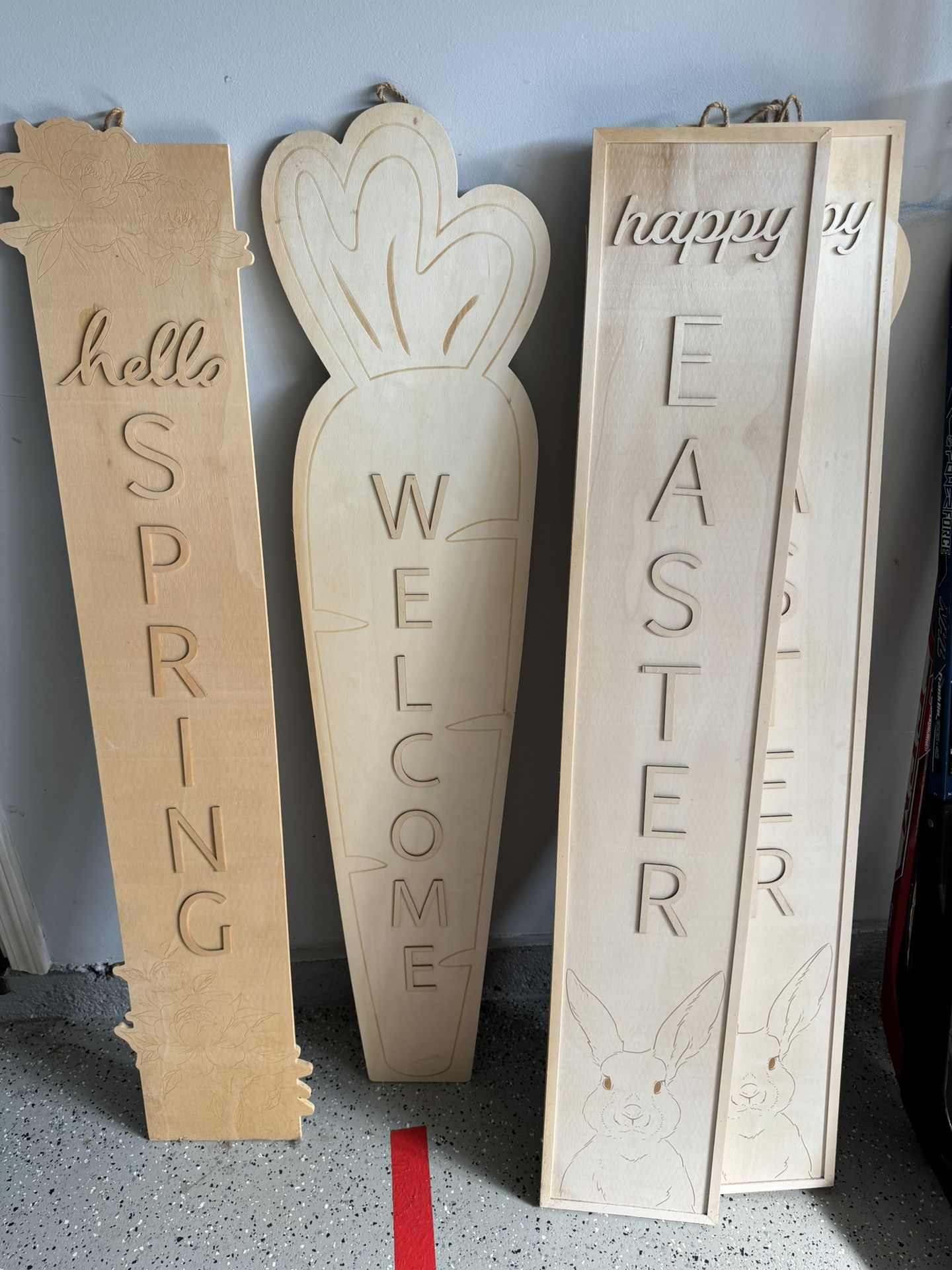 Large Porch Spring Easter Signs
