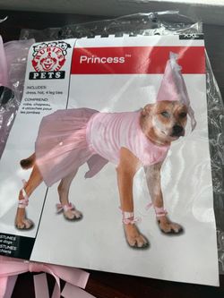 Halloween Dog Costume Pink Princess Large Dog