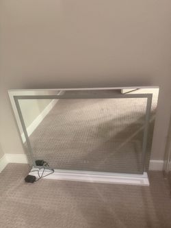 Large light up mirror