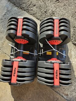 Pair Of Adjustable Dumbbells 90lbs Each 