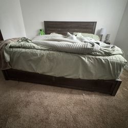 King Size Bed Frame + Mattress