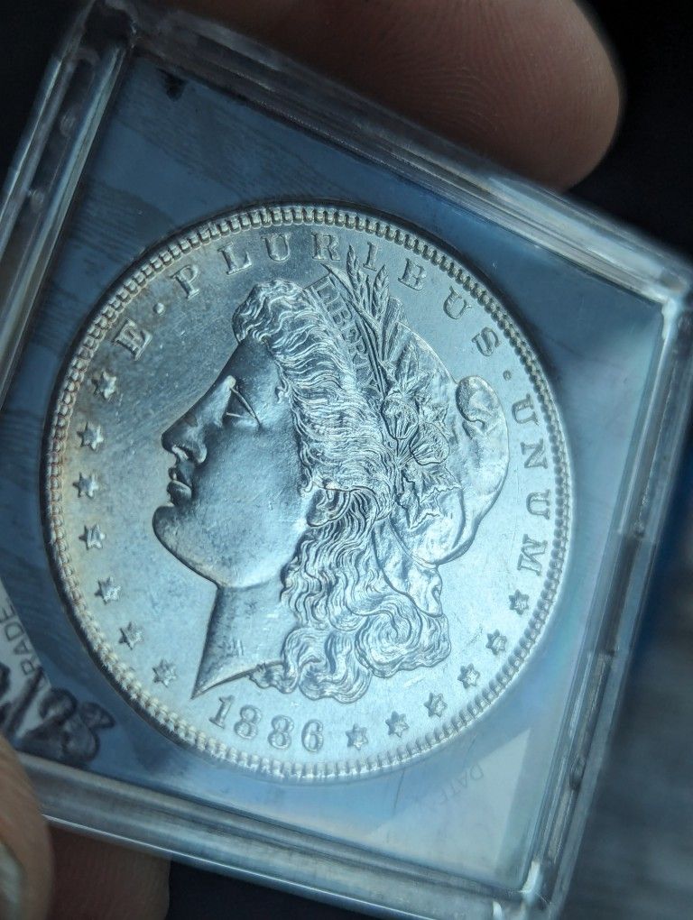 Gem BU 1886 Morgan Silver Dollar