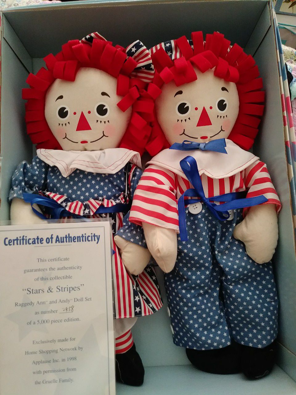 Stars & Stripes Raggedy Ann and Andy set new!