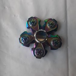 Fidget Spinner Rainbow Titanium Alloy Pro Metal Desk Toy Aniety Relief Multicolor Limited Model