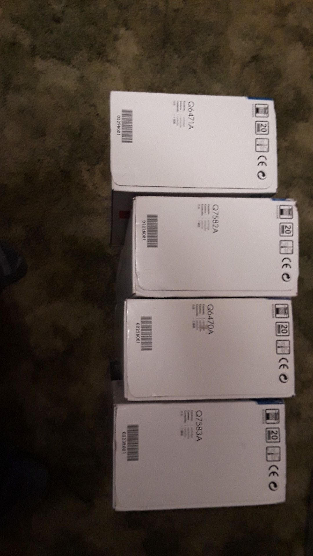 Hewlett Packard HP 501A 502A 503A 503A Black Yellow Magenta Cyan Sealed