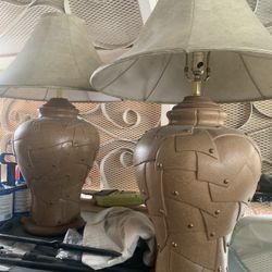 2 Light Lamps And 2 Coffee End Table