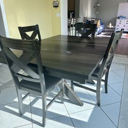 Dining Room Table With Extension Apiece And Side Stool